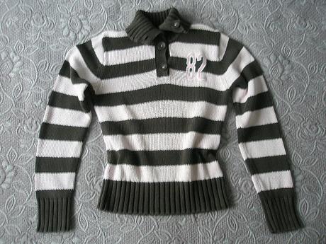 Pásikavý pulóver zn. l.o.g.g. by h&m, veľ. 170, h&m,170