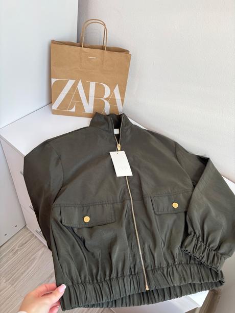 Zara khaki bombera, zara,xs