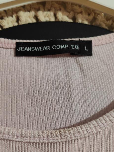 Kratšie rebrované tričko, l