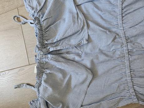 Prúžkovaný overal na ramienka, h&m,xs