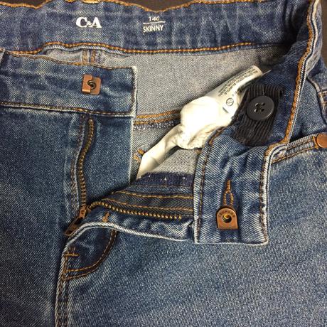 Rifle skinny dievčenské c&a č.140, 9-10y, c&a,140