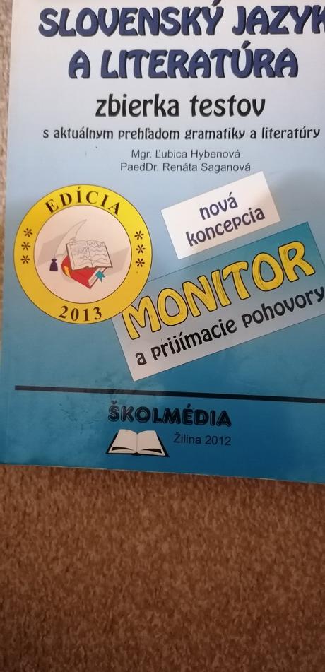 Slovenský jazyk a literatúra zbierka testov, 