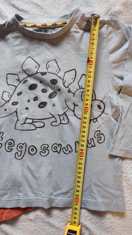 Bavlnené tričko s dinosaurom 2x - 4-5 rokov, tu,110