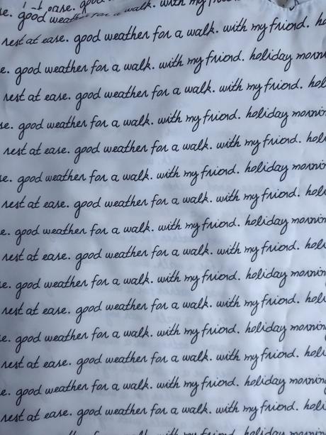 Pyžamová biela 2-dielna súprava s podtlačou viet, s