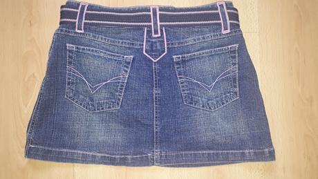 Riflová minisukňa, s