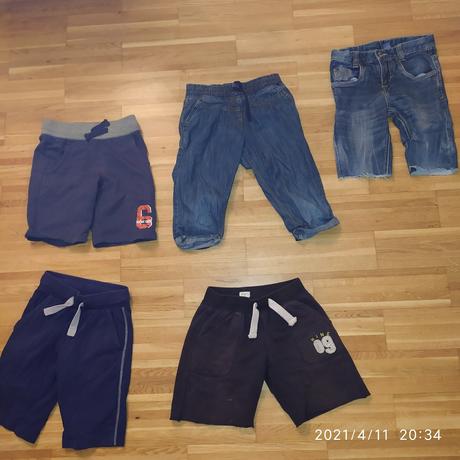 Kratke zanovné bavlnené nohavice v.122/128,2e/ks, 128