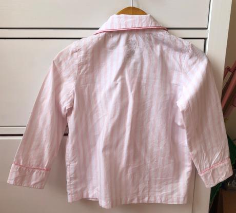 Bielo - ružové pásikavé bavlnené pyžamo, f&f, 98, f&f,98