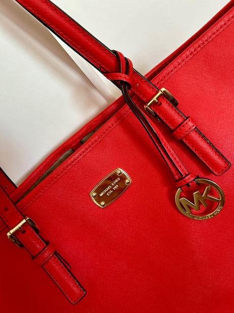 Mandarínková mk shopper bag, michael kors