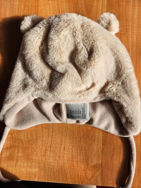 Zimná čiapka macko, h&m,68