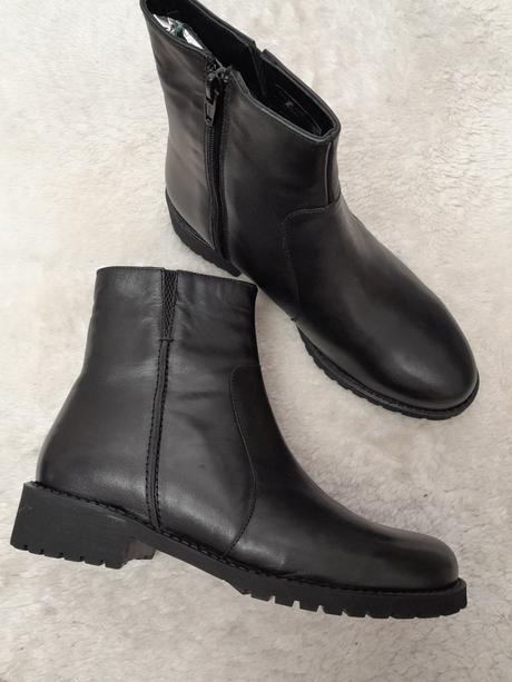 Dámske kožené čižmičky 22500501 b, 40 / 42