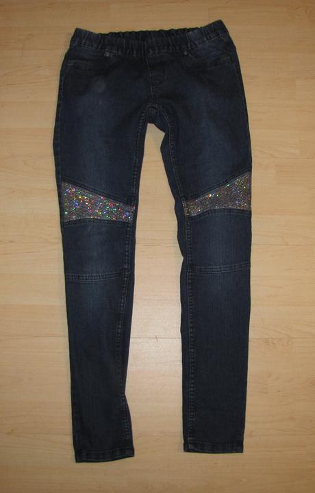 Elastické rifle s trblietkami, 164