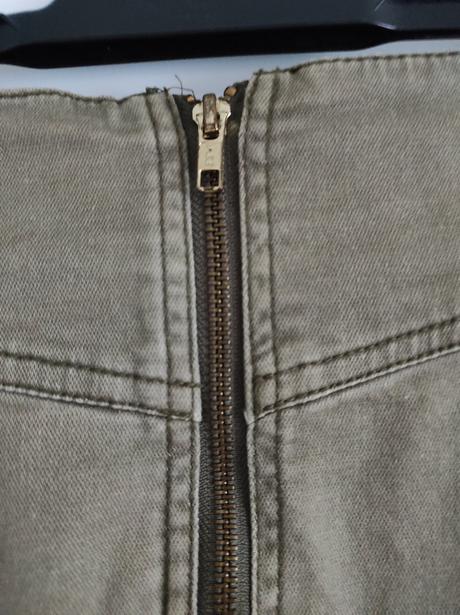 Khaki sukňa dámska, h&m,m