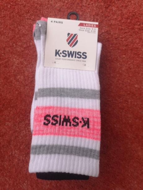 K-swiss dámske funkčné ponožky 4 páry 36-42, 36 - 42