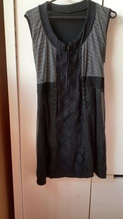 Letne bavlnene saty s cipkou, 40