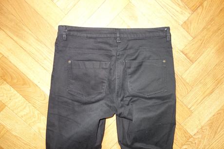 Tenké čierne rifle, h&m,36
