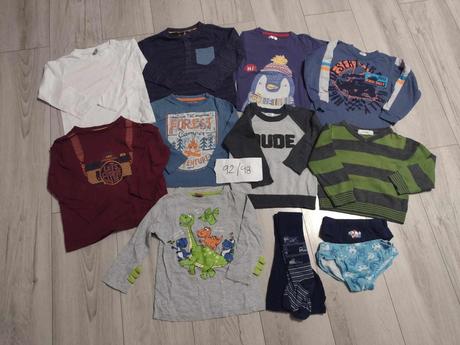 Balik dlhých tričiek 92/98, 86–98