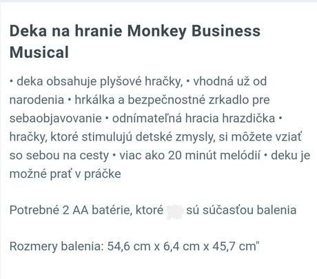 Hracia deka / podlozka bright starts pre babatka,