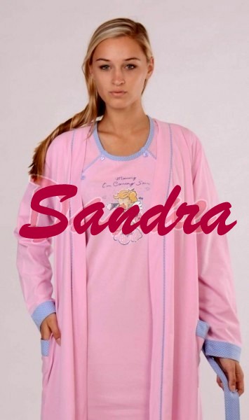 Tehotenská súpravička župan a nočná košeľa, vienetta secret,l / m / s / xl