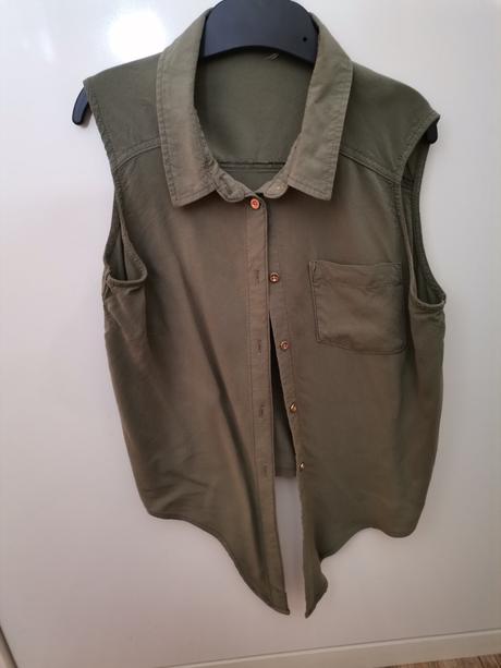 Blúzka na viazanie, h&m,146