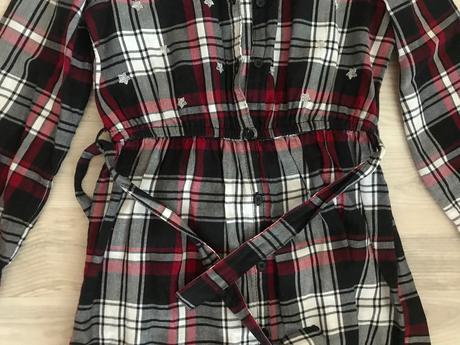 Kockované šaty, c&a,140