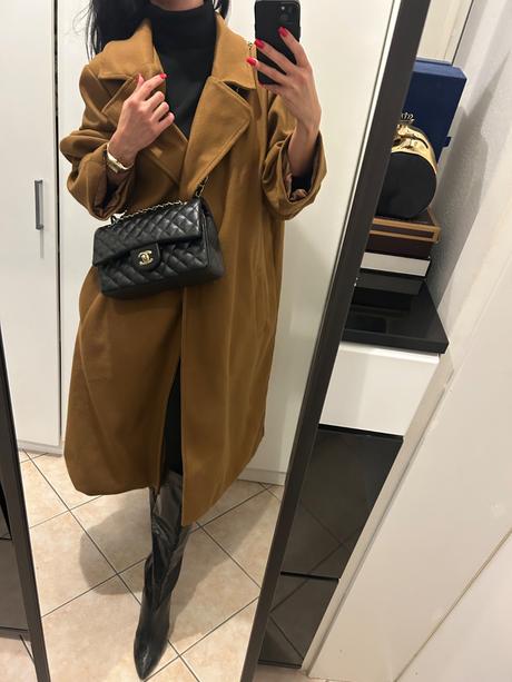 Oversize karamel kabat., 