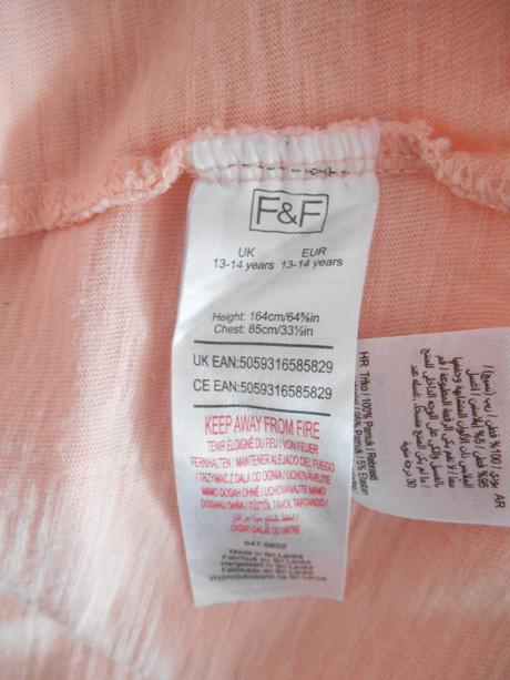 Tričká s flitrami f&f na 13/14 rokov, f&f,158