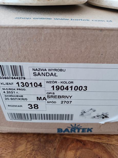 Sandále, bartek,38