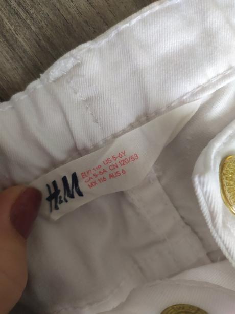 Riflové kraťasy, h&m,116