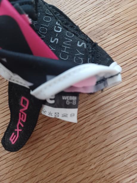 Detské cyklo rukavice, decathlon,s