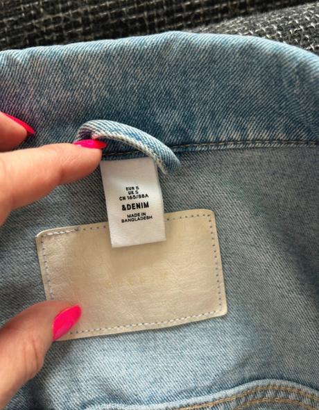 Riflová bunda, denim,s