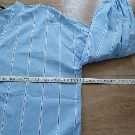 Bledomodrá bavlnená košeľa/blúzka na viazanie, f&f,44