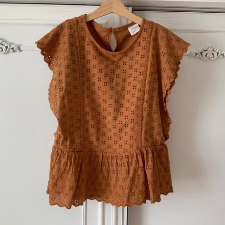 Bavlnené čipkované tričko zara, zara,152