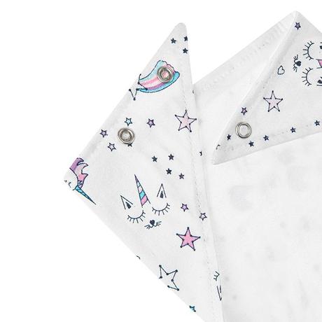 Akuku bavlnený podbradník 2v1 jednorožec, akuku