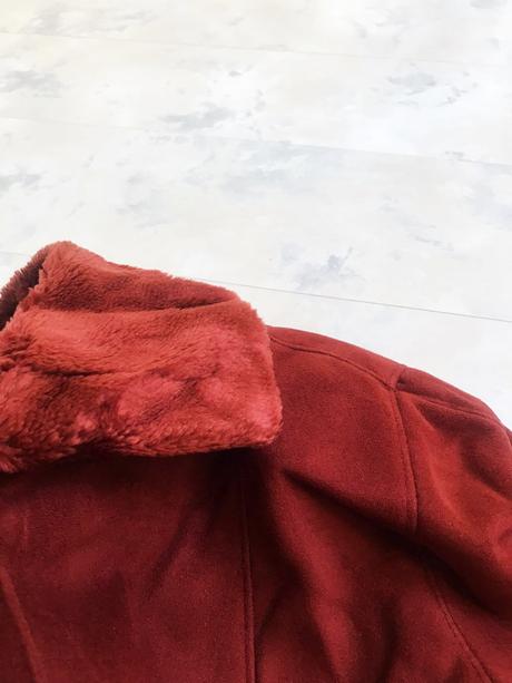 Syntetický teplý 3/4 kožuštek, xl