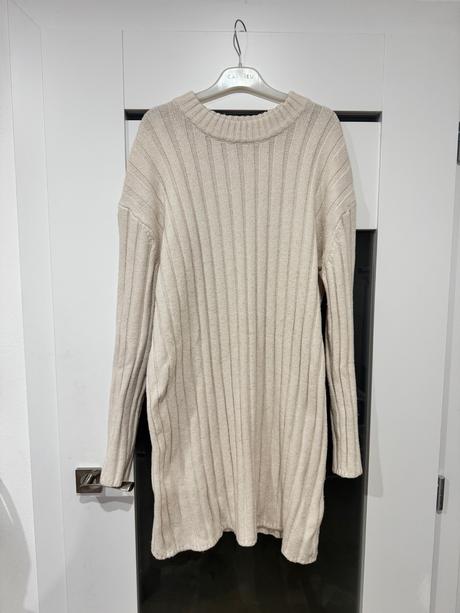 Kremove pletene šaty h&m, h&m,m