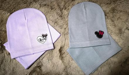 Súpravičky čiapka s nákrčníkom, 68 - 110