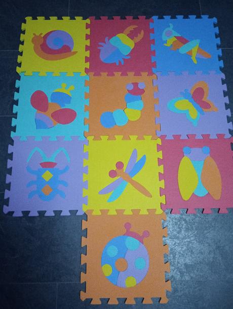 Penové puzzle zvieratká 10 ks, 