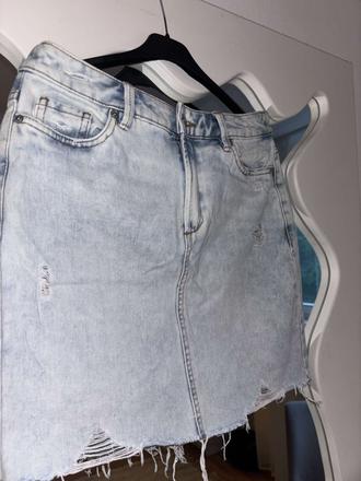 Riflová sukňa, f&f,34