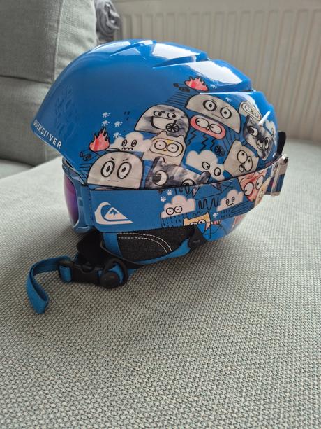 Detska lyziarska helma a okuliare, quicksilver,l