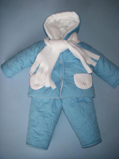 Nenosená bundička s nohavicami - oba vyteplené, 68