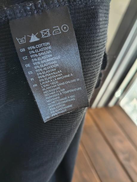 H&m bavlnené elastické minišaty m, h&m,m