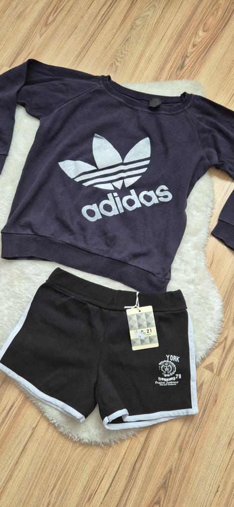 Set kraťasy a mikina adidas, xs