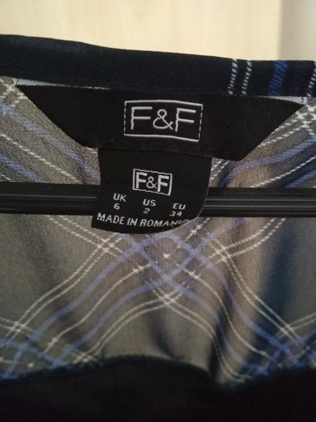 Kárované šaty, f&f,34