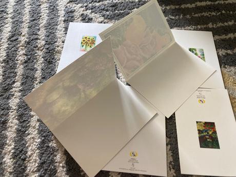 Pohľadnice kvety 2ks,