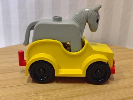 Zberateľský vintage lego duplo valník a koník 1985,