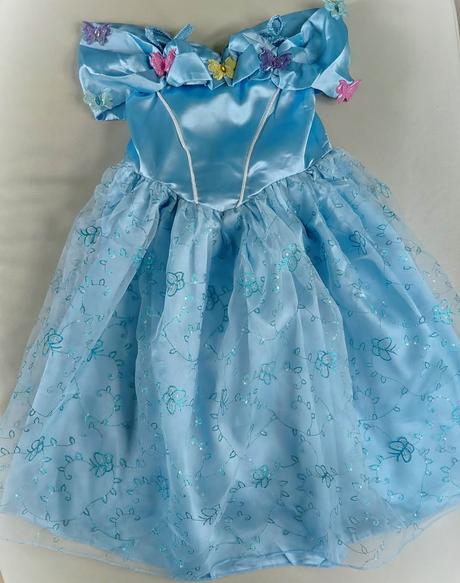 Novy 122/128 kostym popoluska,cinderella,7-8 r.,