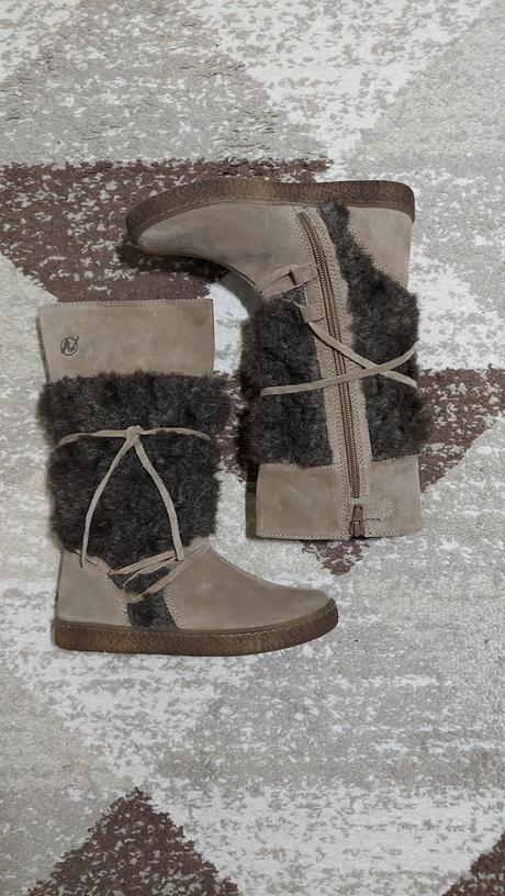 Prechodné kožené čižmy, naturino,30