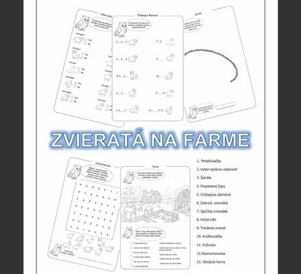 Zvieratá na farme - farm animals,