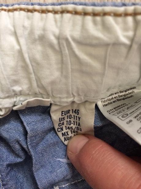 Ľahké rifle letné predlžovacie 10-11 rokov, h&m,146