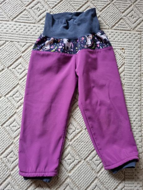 Softshelove nohavice unuo 98/104, unuo,98